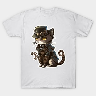 Steampunk Cat cat T-Shirt